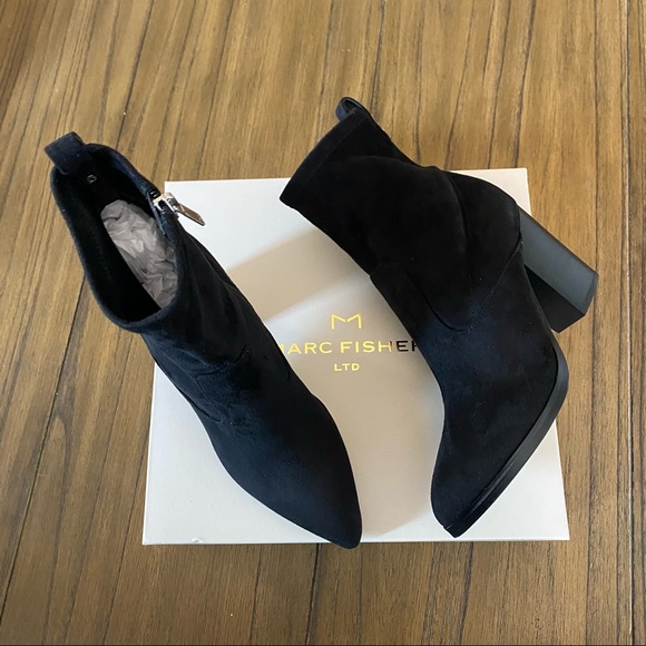 Mark Fisher LTD Avalyn black ankle bootie boot - Picture 2 of 10